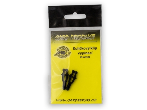 Obrázek CSV Vypínací kuličkový klip - 2 ks / 4 mm