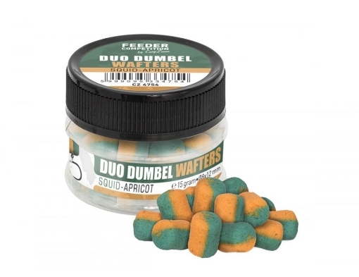 Obrázek Carp Zoom Duo Dumbells Wafters - 15 g / Kalamár-Meruňka