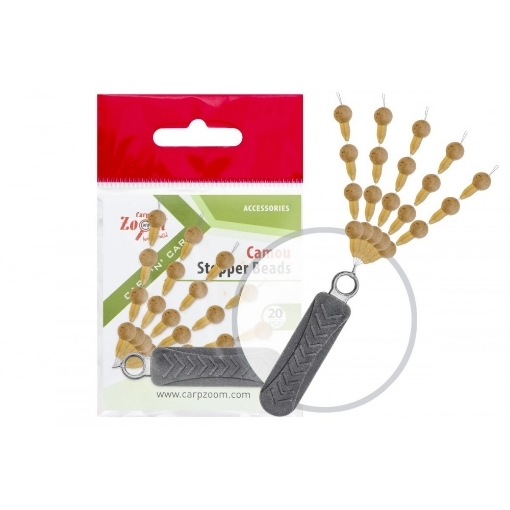 Obrázek Carp Zoom Gumový stoper - 20 ks / Camou