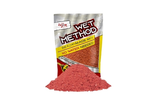 Obrázek Carp Zoom Vlhčená směs Wet Method - 850 g / Jahoda-Ryba