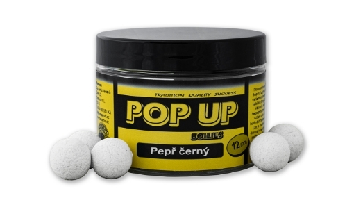 Obrázek CSV Plovoucí boilies Pop Up Dóza 40 g 12 mm Pepř černý