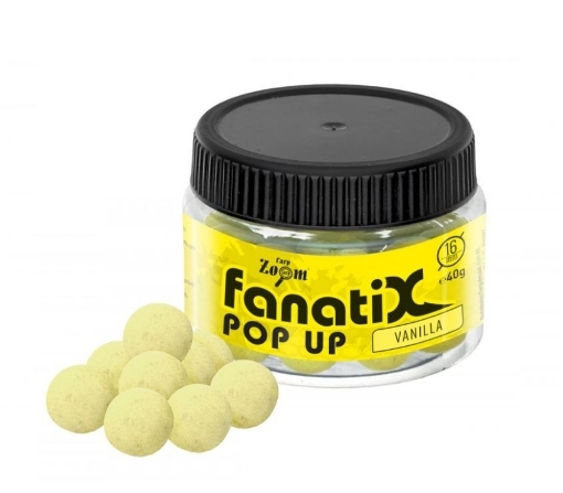 Obrázek Carp Zoom Fanati-X Pop Ups 40 g 16 mm Vanilka