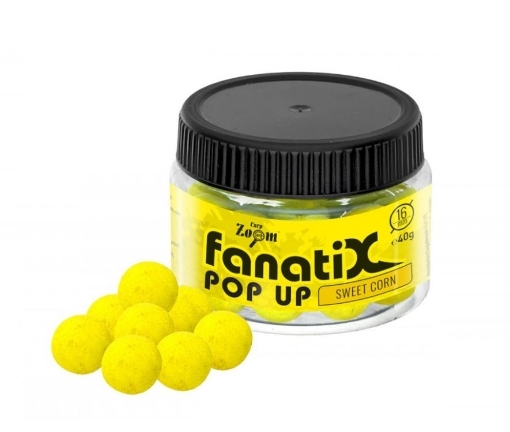 Obrázek Carp Zoom Fanati-X Pop Ups 40 g 16 mm Sladká kukuřice