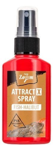 Obrázek Carp Zoom Aroma sprej AttractX - 50 ml / Ryba-Halibut