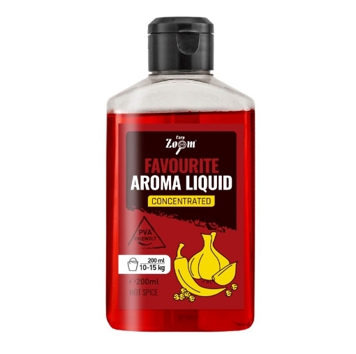 Obrázek Carp Zoom Favourite Aroma Liquid Plus 200 ml / Pálivé koření