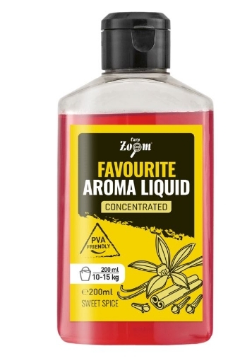 Obrázek Carp Zoom Favourite Aroma Liquid Plus 200 ml / Sladké koření