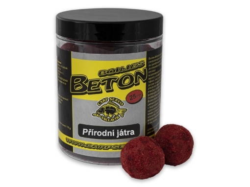Obrázek CSV Boilies Boss2 BETON - 170 g / 25 mm / Přírodní játra