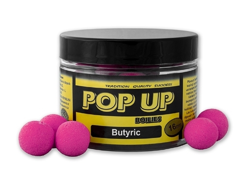 Obrázek CSV Plovoucí boilies Pop Up - Dóza / 50 g / 16 mm / Butyric