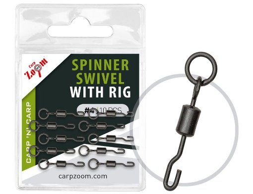 Obrázek Carp Zoom Obratlík Spinner Rig - 10 ks / Vel. 7