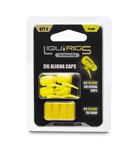 Liquirigs - Liquid Zig montáž s plovoucí pěnou, žlutá 4+4ks