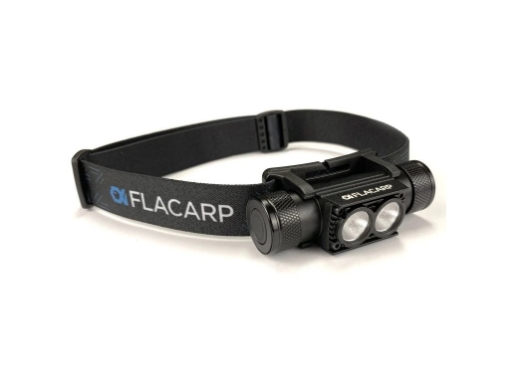 Hlásiče FLACARP - Vodotěsná nabíjecí čelovka HL3UV, bílá + UV LED