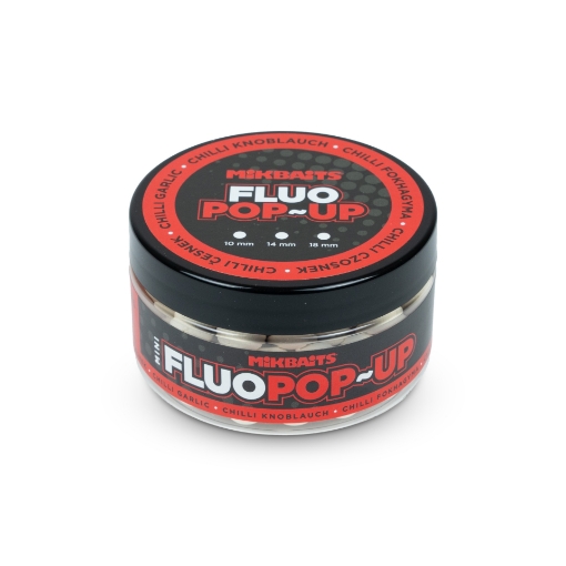 Mini Plovoucí fluo boilie 100ml - Chilli Česnek 10mm