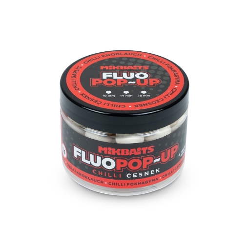 Plovoucí fluo boilie 150ml - Chilli Česnek 14mm