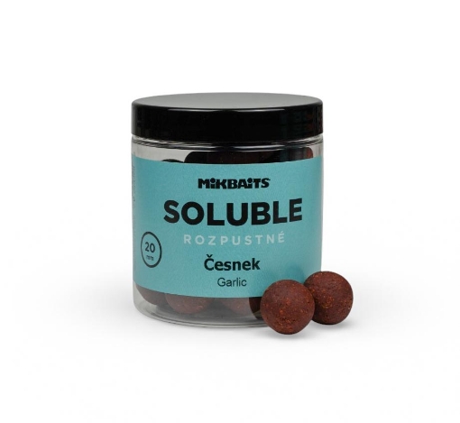 Rozpustné SOLUBLE boilie 250ml - Česnek 20mm