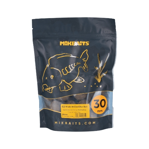 Image sur Mikbaits Gangster G2 Boilie Krab Ančovička Asa 30mm 300g