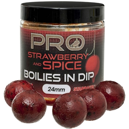 Obrázek Starbaits Pro Boilies v dipu Strawberry Spice 24mm 150g