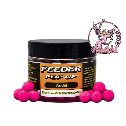 Sladkoživočišná plovoucí nástraha CSV Feeder Pop Up Anděl 9mm na krillovém základu, 30g.