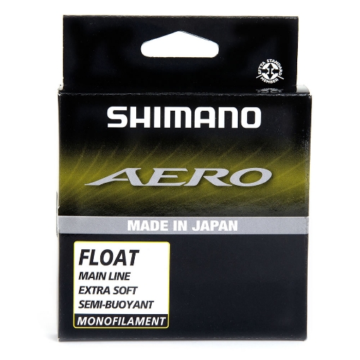 Profesionální čirý plovoucí vlasec Shimano Aero Float navržený pro match a plavanou.