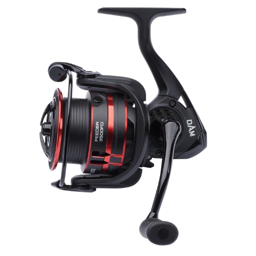 Specializovaný feederový naviják DAM Quick Intenze Feeder 3500 FD s mělkou cívkou.