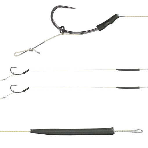 Obrázek Mikado Blow Back Rig Coated Barbless #2 23cm 2ks