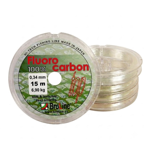 Obrázek Broline 100% Fluorocarbon 0.34mm 6.90kg 15m