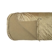 Detailní pohled na teplou fleecovou podšívku a masivní zipy spacáku JRC Defender II Sleeping Bag Fleece obr6