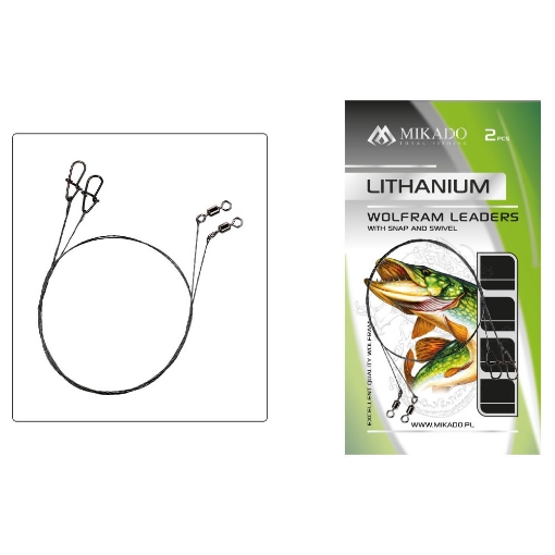 Bild von Mikado Lithanium Wolfram Leader 45cm 35kg 1ks